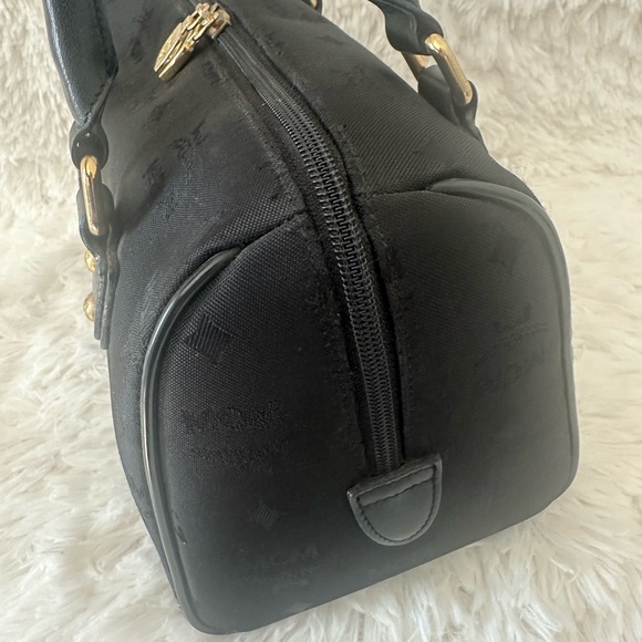 MCM Black Satchel Boston Bag - Picture 5 of 13
